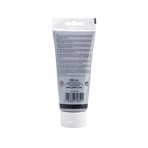 Pebeo - Acrylic Fine Studio Acrylics - Silver - Silver 100ml/3.38oz - color: Iridescent Silver, size: 3.38 Ounce (Pack of 1), style: Acrylics Color