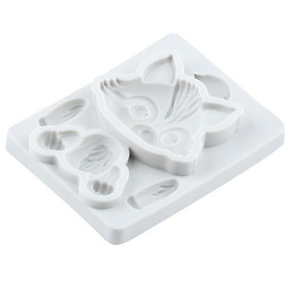 Wolf Polymer Clay Molds Wolf Woodland Animal Silicone Mold - color: Style K
