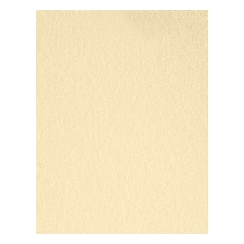 Hamilco Vellum Parchment Cardstock Paper – 8 1/2 x 11" Blank Heavyweight Thick 65 lb Cover Card Stock for Printer - 50 Pack (Aged) - size: Aged