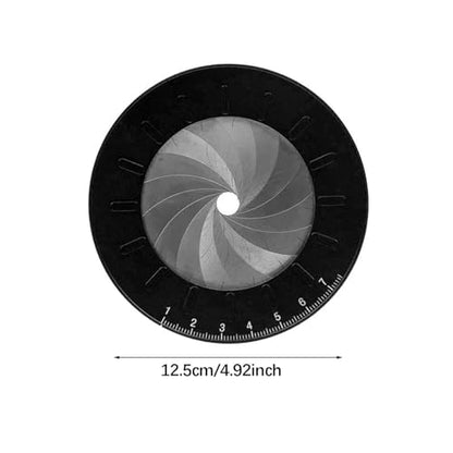 Gralara Circle Drawing Tool Tools Adjustable Circle Drawing Ruler for Drafting, Black - color: Black