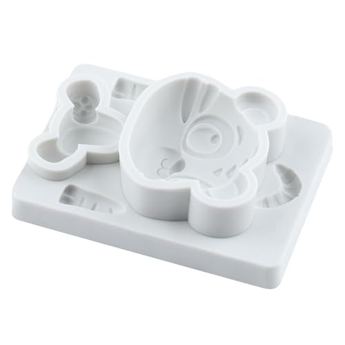 Tiger Polymer Clay Mold Tiger Woodland Animal Silicone Molds - color: Style S