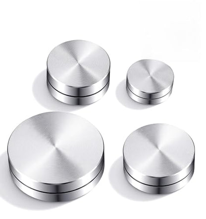4 Pcs Pottery Trimming Tools, 4 Size Metal Trimming Tools Pottery Clay Spinner Set for Potters & Ceramic Artists, Smooth Rotary Trimmings (Silver, 1.5/1.2/1.0/0.8 Inch)