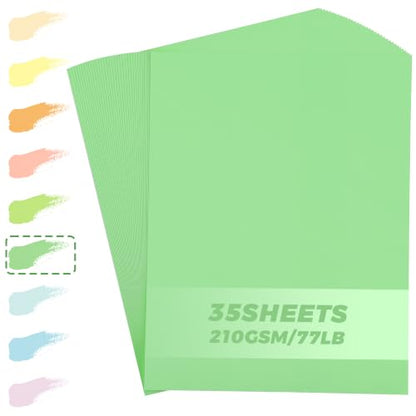 35 Sheets Deep Emerald Green Cardstock - 8.5'' x 11'' 77lb/210gsm - color: Deep Emerald Green