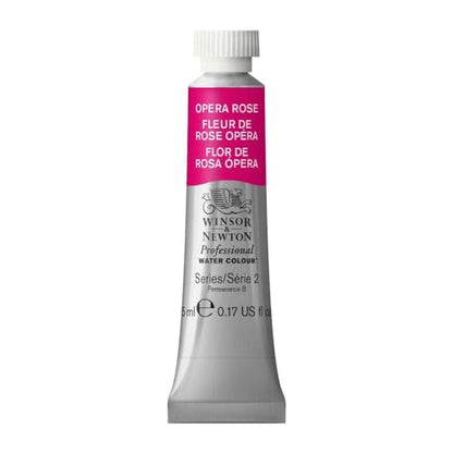 Winsor & Newton Professional Watercolor, 5ml Tube, Opera Rose - color: Opera Rose, style: 0.17-oz Tube