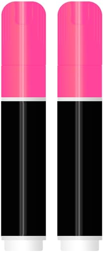 SILENART Liquid Chalk Markers Pink - 15mm Jumbo Tip Car Marker - Wide Thick Window Chalk Pen for Chalkboard, Window, Glass, Mirror, Blackboard - color: Pink, style: 15mm Tip - 2 Pack