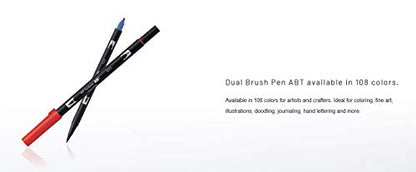 Tombow Dual Brush Pen, ABT, No. 177 (AB-T177) - color: 177 Dark Jade