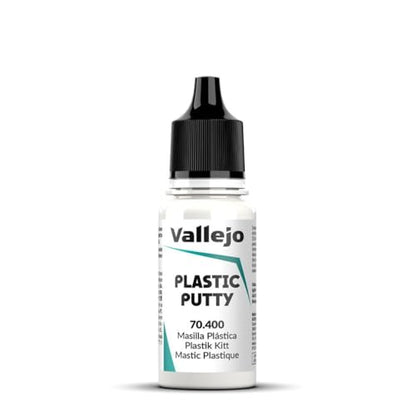 Vallejo - Plastic Putty 18 ml (0.6 fl.oz.) | White, Opaque, Consistent Finish - style: Plastic Putty 18 ml (0.60 fl.oz.)