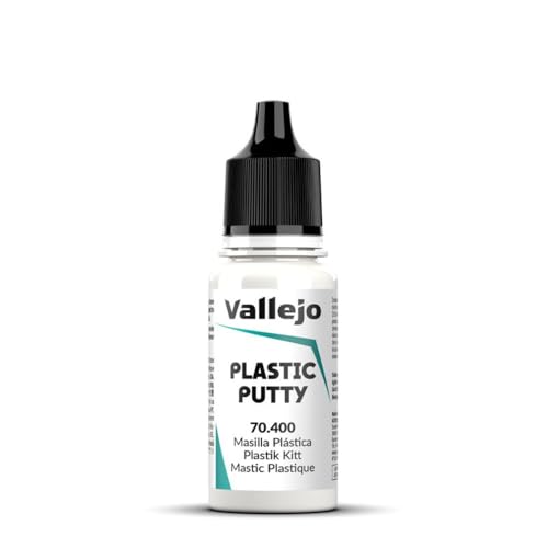 Vallejo - Plastic Putty 18 ml (0.6 fl.oz.) | White, Opaque, Consistent Finish - style: Plastic Putty 18 ml (0.60 fl.oz.)