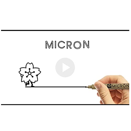 SAKURA Pigma Micron Fineliner Pens, Black, 12 Point, 0.70 mm, 6 Pack - style: 12 Point Size