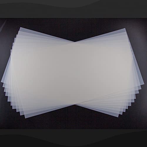 10PCS 10mil Blank Mylar Stencil Sheets,12X24 inch Milky Translucent PET Blank Stencils Sheets,Template Material for Cutting Machines, Laser Cutting, Food-Safe Craft Plastic - size: 10mil, 12" x 24”, 10 Pack