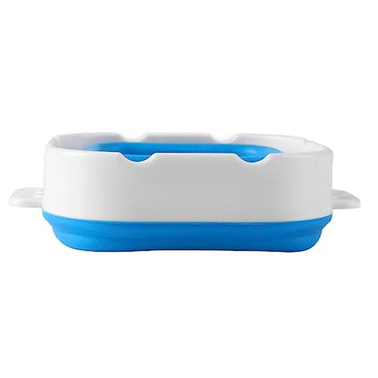 Paint Brush Washer,Collapsible Portable Silicone Paint Brush Washing Bucket Painting Brush Cleaning Water Cup Paint Brush Basin Cleaner for Acrylic Watercolor Painting (Blue) - color: Blue