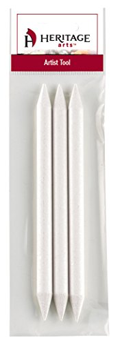 Heritage Arts, Blending Stumps and Tortillions, Double Pointed End, Soft Paper Felt, Medium - 3 Pieces