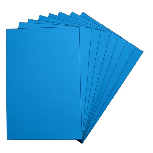 Blue EVA Foam Sheets, 6 x 9 Inch, 2mm Thick – Foam Paper for DIY Arts and Crafts, School Projects, and More – 8 Pack - color: Blue