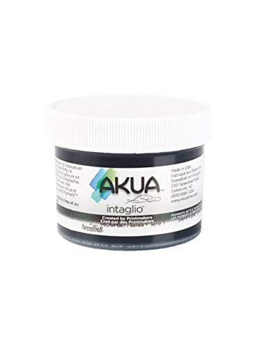 Akua Intaglio Water-Based Ink, 2-Ounce Jar, Paynes Gray - color: Paynes Gray, size: 2 fl oz
