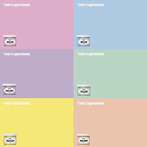 Rapid Cure® Plastisol Pastel Ink Set - 6 Color Screen Printing Ink Kit, 8oz | Plastisol Cures At Low Temperature For Fast Turnaround - Soft, Vibrant Finish, Non-Phthalate, CPSIA Safe, USA Made - color: Rapid Cure Pastel