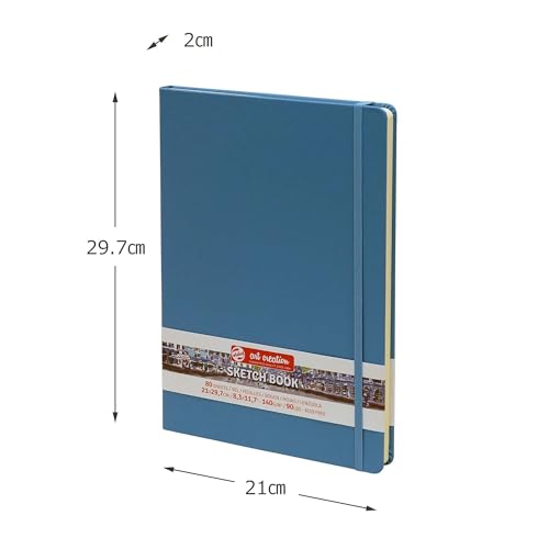 Talens Art Creation Sketchbook, Lake Blue, 80 Sheets, 8.3 x 11.7 in - color: lakeblue, size: 21×30cm