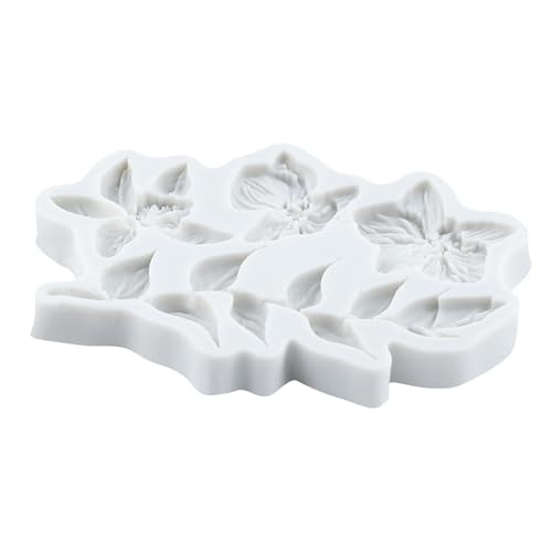Flower Polymer Clay Molds Flower and Leaf Silicone Mold - color: Style B