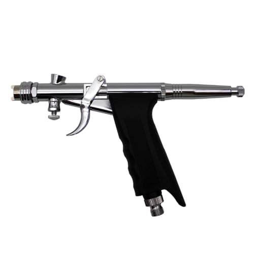 Uouteo Airbrush Kit, Airbrush Trigger Gun with 0.3mm/0.5mm Fan Spray Cap/Needles/Nozzles Sets, 15 CC Cup for Painting Model Nails Cake Makeup - color: 217BAT 0.5mm Airbrush Kit