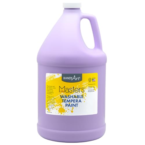 Handy Art Little Masters Washable Tempera Paint, Light Purple Gallon 128 oz - color: Light Purple, size: 128 Fl Oz