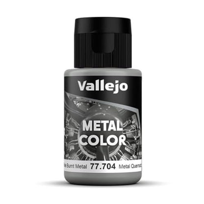 Vallejo - Metal Color | Pale Burnt Metal 32 ml (1.08 fl.oz.) | Faithfully Reproduce Different Metallic Finishes - style: Pale Burnt Metal 32 ml (1.08 fl.oz.)