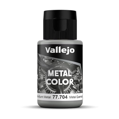 Vallejo - Metal Color | Pale Burnt Metal 32 ml (1.08 fl.oz.) | Faithfully Reproduce Different Metallic Finishes - style: Pale Burnt Metal 32 ml (1.08 fl.oz.)