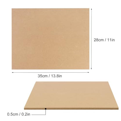 15 Pack 11" x 13.8" MDF Board, 1/4” Thick Versatile and Durable MDF Wood Chipboard Sheets for DIY Projects, Crafts, Painting, Engraving and More by GNIEMCKIN