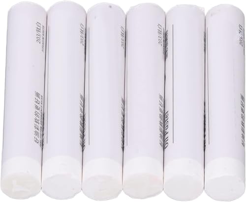 Zerodis White Oil Pastels Set,6 Pcs Unique Texture Soft Artist White Oil Pastels Dry Pastels Set Painting Art Supplies for Professional Drawing Art