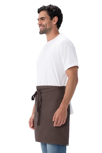 Chef Works Unisex Half Bistro Server Apron - color: Espresso