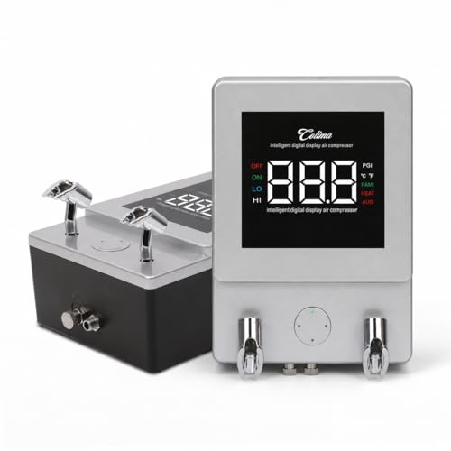 Colima Airbrush Compressor, Air Compressor with 0.5–30 PSI Air Control - color: Airbrush Compressor