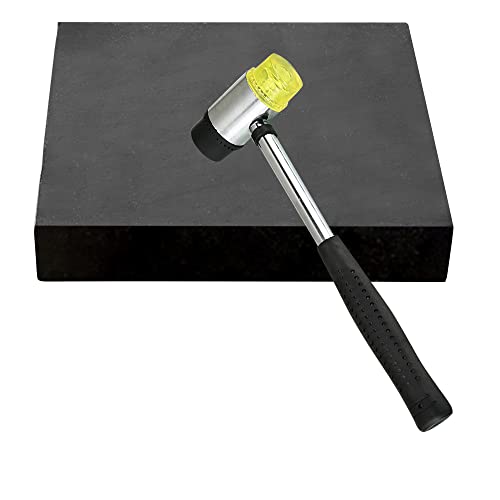 Rubber Bench Block Jeweler's Rubber Bench Block (15CMx15CM) | Rubber Stamping Block for Hammering, Shaping, Chasing, Flattening Metals - color: Rubber Block, size: 6" x 6"