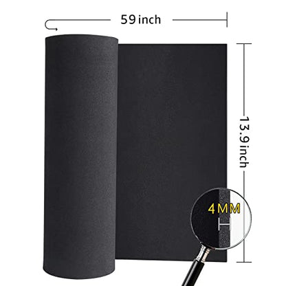 2-Pack Black Eva Foam Cosplay Sheets roll, Premium eva Craft Foam 4mm Thick, 13.9" x 59", High Density 86kg/m3 for Cosplay Costume, Crafts, DIY Projects by MEARCOOH - color: 2PCS:Black, size: Thickness-4mm
