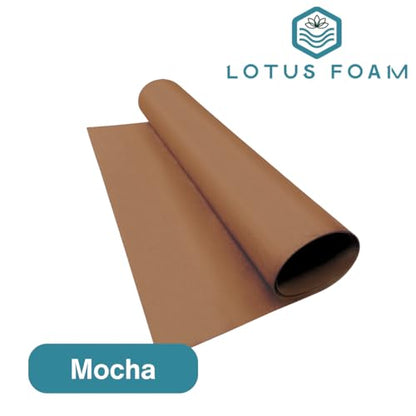 LotusFoam EVA Foam Sheet 3mm – 44"x 85" Craft Foam for Cosplay, Costumes & DIY, High Density 130 kg/m3, Heat Shapeable, Paintable, 35 Colors (Mocha) - Mocha - color: Mocha