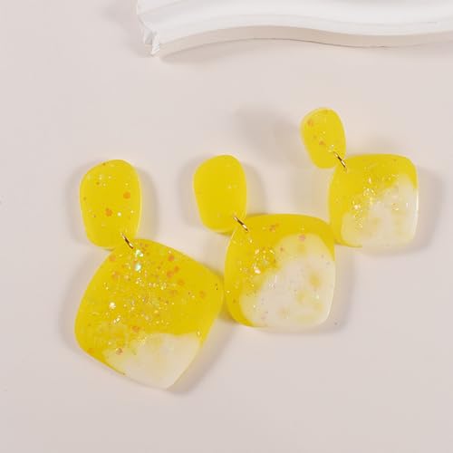 6Pcs Earring Resin Silicone Molds with 40 Earring Hooks, Epoxy Resin Jewelry Molds Silicone Set for Casting Irregular Shape Mold for Earrings Pendant Necklace Bracelet Keychain (6 Pcs-Medium) - size: 6 Pcs-Medium