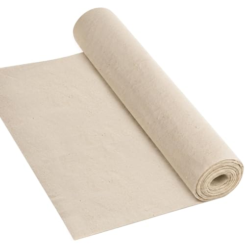 5 oz Lightweight Canvas Fabric, Soft Natural Cotton Blend 60'' Wide for Sewing, Painting, Tote Bags, Embroidery, DIY Crafts (Unbleached, 5 Yard) - color: Unbleached - 5oz, size: 5YD-(60'' x 180'')