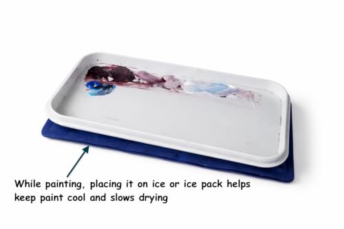 Acrylic, Oil, Gouache Stay-Wet Palette with Airtight, Anti-Leak Lid – Keeps Paints Fresh! No Sponge or Paper Sheets Needed!