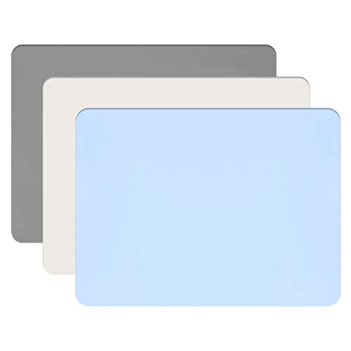 Gartful Silicone Crafts Mat, Silicone Sheets for Crafts, Painting, Nail Arts, Clay, Resin Jewelry Casting Molds Mat, Table Pad Placemat, Nonstick Nonslip, Gray & Beige & Light Blue (15.7x11.8 inch) - color: Gray & Beige & Light Blue, size: 3pcs - 40 x 30c