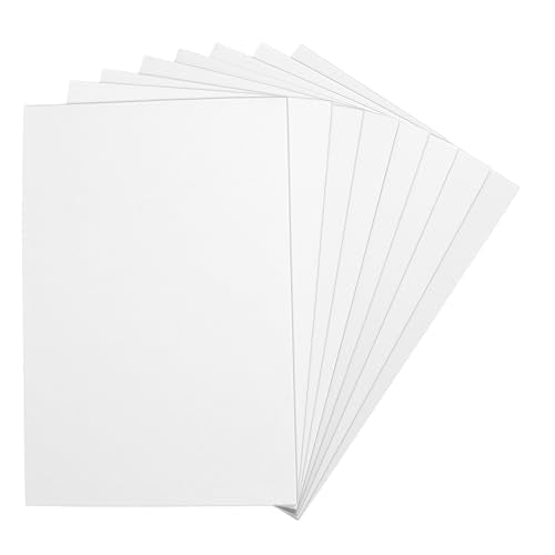 White EVA Foam Sheets, 6 x 9 Inch, 2mm Thick – Foam Paper for DIY Arts and Crafts, School Projects, and More – 8 Pack - color: White