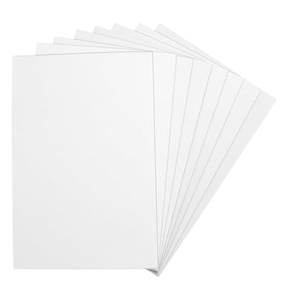 White EVA Foam Sheets, 6 x 9 Inch, 2mm Thick – Foam Paper for DIY Arts and Crafts, School Projects, and More – 8 Pack - color: White