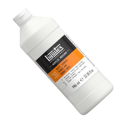 Liquitex Professional Matte Varnish, 946ml (32-oz) | 100% Acrylic Polymer Varnish Matte Sheen, Protects & Resists Dirt Retention, Increases Brightness, Resists Discoloration - color: Matte, style: 32-oz