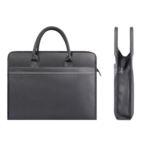 Oxford Document Bag with Handle and Meeting Office Organizer Handbag Briefcase for Carrying Paper Files 1 Pack Black