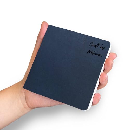 Watercolor Sketchbook 3.9x3.9 Inch 30 Sheets Mini Travel Journal Sketchbook | 140LB / 300 GSM Watercolor Paper, Rough Textured,Cold Press Art Drawing Papers for Mixed Media and Markers,Dark Blue - color: 3.9x3.9 inch-300gsm-dark blue