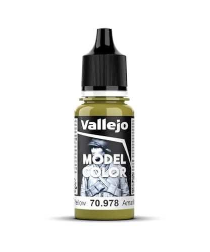 Vallejo Dark Yellow Model Color Paint, 17ml - color: Dark Yellow, size: 0.57 Fl Oz (Pack of 1)