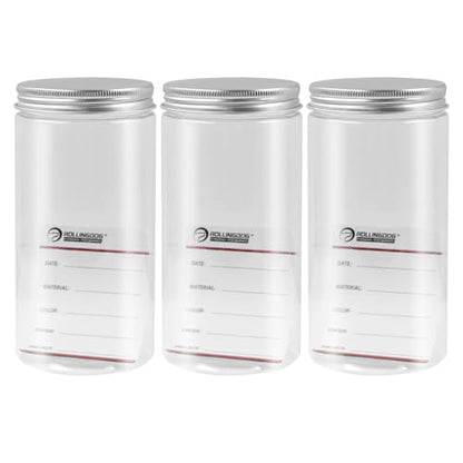 ROLLINGDOG 3 PC Plastic Paint Containers with Lids