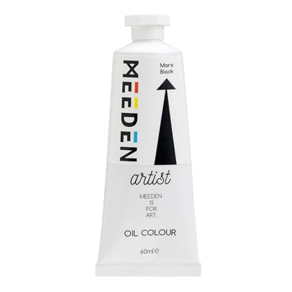 MEEDEN Artist Grade Oil Paint: Mars Black - 60ml/2oz Tube | Professional Art Paints and Supplies for Canvas Painting - color: Mars Black, size: 2 Fl Oz (Pack of 1)