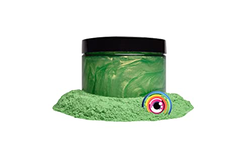 Eye Candy Pigments Premium Green Mica Powder - Jade Green (50gr) - for Epoxy, Resin, Soap, Paint, Woodworking, Acrylic Pouring, Bath Bombs, Fishing Lures - DIY Arts and Crafts Additive - color: Jade Green