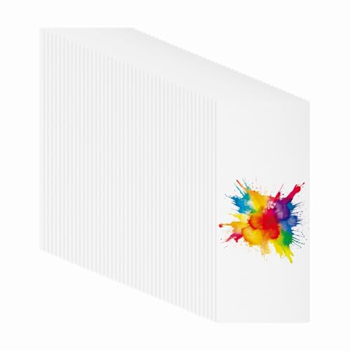 PATIKIL 128 Sheets Cotton Watercolor Paper 140lb/300 GSM Cold Press Water Coloring Paint Paper for Art Painting Watercolor Drawing Artist, 3x7 Inch - size: 3x7 Inch