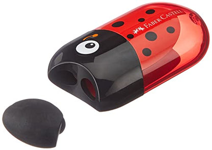 Faber Castell Pencil Dual Sharpener with Eraser Ladybug by by