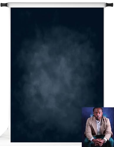 Kate 5x7ft Dark Blue Abstract Backdrops Microfiber Dark Blue Portrait Background for Photoshoot for Photography - color: dark blue, size: 5x7ft
