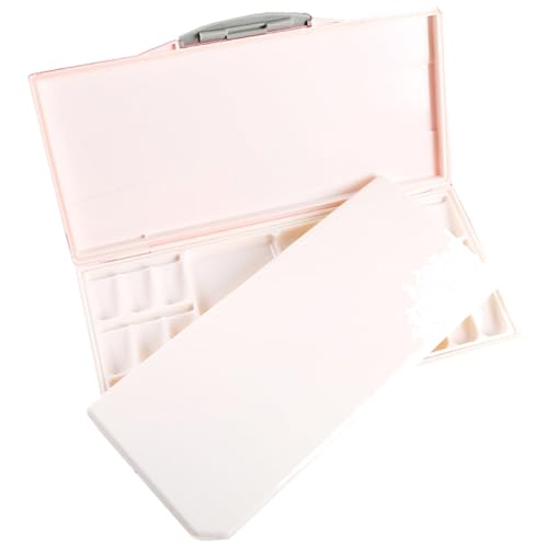 Watercolor Painting Palettes 24-Wells with 2+1 Additional Spacious Mixing Areas, Folding Peel-Off Palette for Watercolor, Gouache, Acrylic Paint (Red, One Size) - color: Red