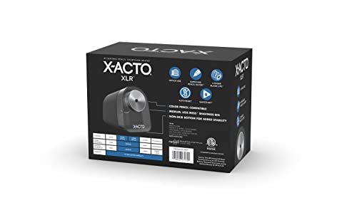 X-Acto XLR Electric Pencil Sharpener, Black, 1 Count - Back to School, Teacher, Classroom Supplies - size: 1 Count (Pack of 1)
